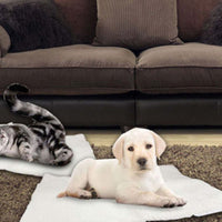 HKM-395091 Self-Heating Thermal Blanket for Pets, Washable Soft Faux Lambswool Mat for Dogs and Cats