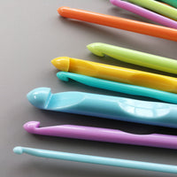 HKM-395155 ABS Plastic Knitting Needles Set with 12 Bags - Crochet Length 120CM, Lightweight and Durable