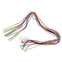 HKM-395155 ABS Plastic Knitting Needles Set with 12 Bags - Crochet Length 120CM, Lightweight and Durable