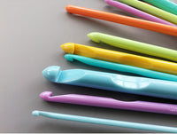 HKM-395155 ABS Plastic Knitting Needles Set with 12 Bags - Crochet Length 120CM, Lightweight and Durable