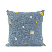 HKM-395219 Blue Planet Modern Embroidered Pillow for Living Room - Available in 45x45cm and 30x50cm
