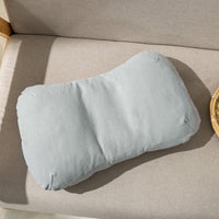 HKM-395283 Children's Mini Lumbar Support Pillow - Solid Color All Cotton Latex - Beige, Pink, Blue, Brown, Gray