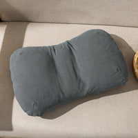 HKM-395283 Children's Mini Lumbar Support Pillow - Solid Color All Cotton Latex - Beige, Pink, Blue, Brown, Gray