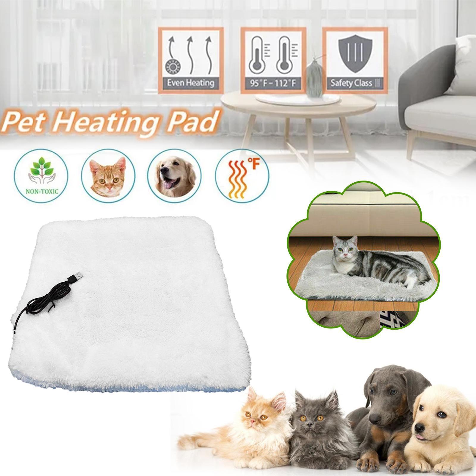 HKM-395347 Electric Heating Blanket for Pets - Warm Cloth Heating Pad for Dogs and Cats, USB-Powered, Multiple Sizes Available