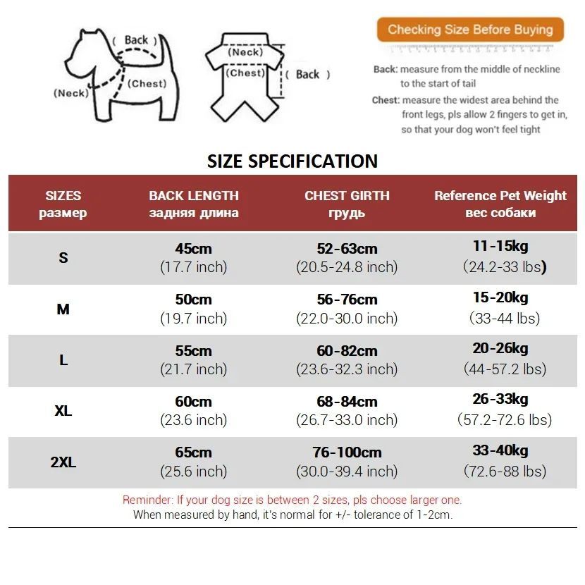 HKM-395347 Waterproof Thicken Winter Coat for Small to Large Dogs - Warm and Comfortable Pet Apparel