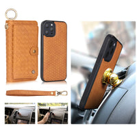 HKM-395411 Wrist Strap Wallet Style Mobile Phone Holster for iPhone Models