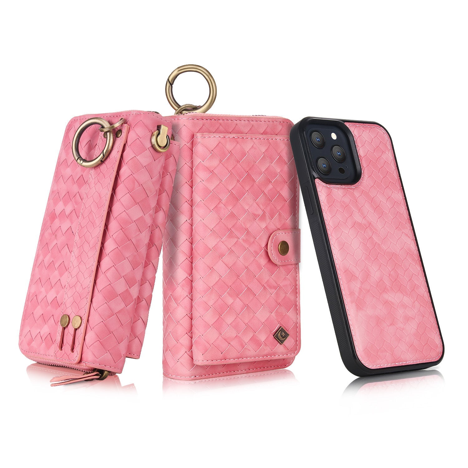 HKM-395411 Wrist Strap Wallet Style Mobile Phone Holster for iPhone Models