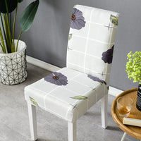 HKM-395539 Elastic Universal Dining Chair Cover - Fits Back Height 38-58cm, Seat Dimensions 38-50cm