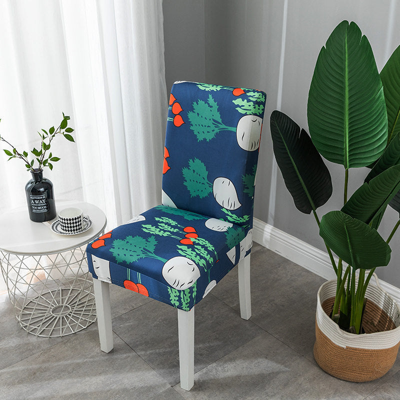 HKM-395539 Elastic Universal Dining Chair Cover - Fits Back Height 38-58cm, Seat Dimensions 38-50cm