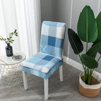 HKM-395539 Elastic Universal Dining Chair Cover - Fits Back Height 38-58cm, Seat Dimensions 38-50cm