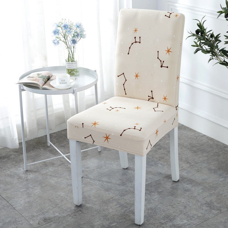 HKM-395539 Elastic Universal Dining Chair Cover - Fits Back Height 38-58cm, Seat Dimensions 38-50cm