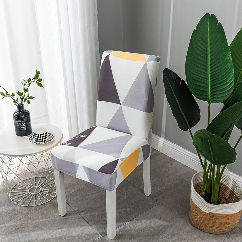 HKM-395539 Elastic Universal Dining Chair Cover - Fits Back Height 38-58cm, Seat Dimensions 38-50cm