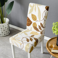 HKM-395539 Elastic Universal Dining Chair Cover - Fits Back Height 38-58cm, Seat Dimensions 38-50cm