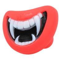 HKM-395603 Red Lip Vinyl Dress-Up Toy for Dogs - Orange, 6cm x 8.5cm