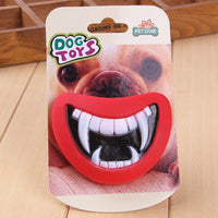 HKM-395603 Red Lip Vinyl Dress-Up Toy for Dogs - Orange, 6cm x 8.5cm