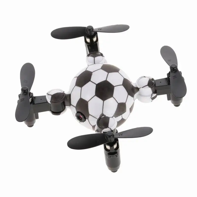 HKM-395731 Football-Shaped Remote Control Mini Drone with HD Video Camera, Portable Quadcopter for Indoor and Outdoor Use