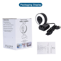HKM-395859 2K HD USB Computer Camera with Auto Focus and Built-in Microphone