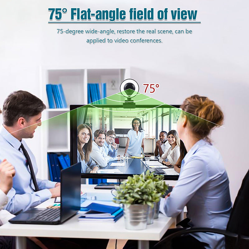 HKM-395859 2K HD USB Computer Camera with Auto Focus and Built-in Microphone