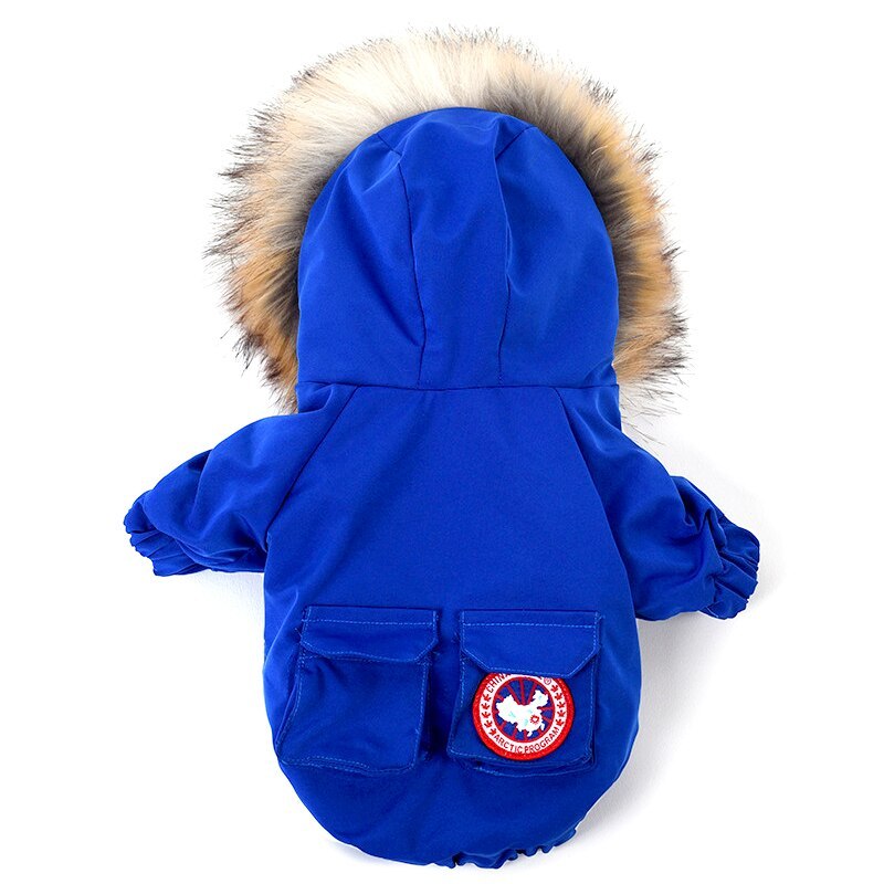 HKM-395987 Cotton and Polyester Pet Dog Clothes with Warm Wool Hat