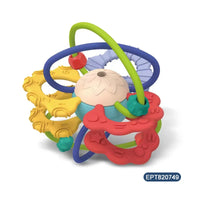 HKM-396115 Soft Musical Rattle Teether Ball Set for Toddlers - Ages 0 to 4 Years, Safe Plastic Design