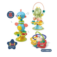 HKM-396115 Soft Musical Rattle Teether Ball Set for Toddlers - Ages 0 to 4 Years, Safe Plastic Design