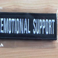 HKM-396243 Canvas Velcro Cloth Patch Set - Embroidery Badges for Luggage and Clothing, 6 Pieces, Various Colors