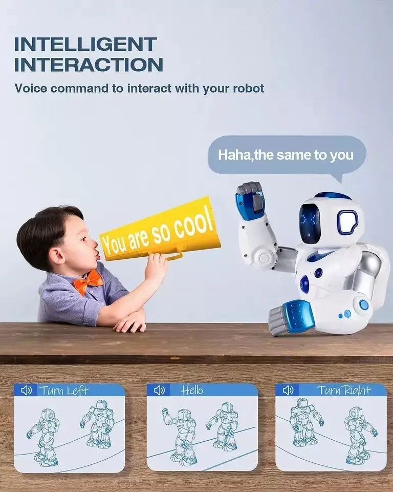 HKM-396307 Interactive Programmable Remote Control Robot Smart Educational Toy for Kids Ages 2 and Up