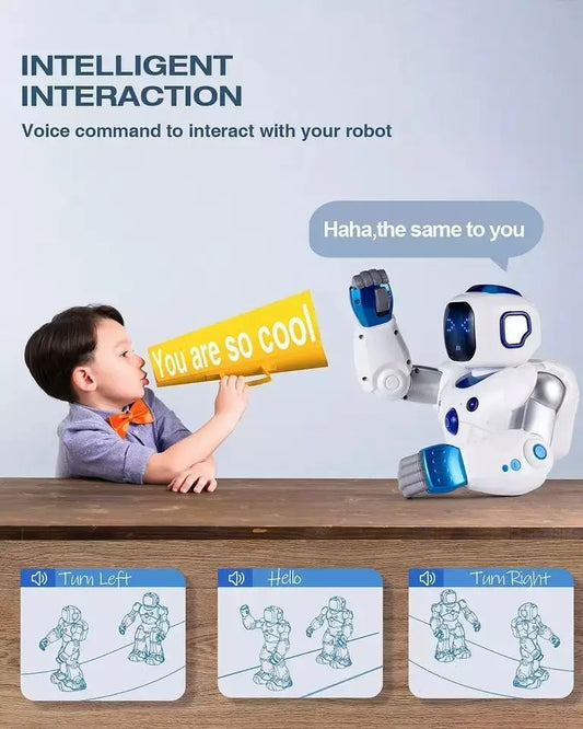 HKM-396307 Interactive Programmable Remote Control Robot Smart Educational Toy for Kids Ages 2 and Up