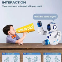 HKM-396307 Interactive Programmable Remote Control Robot Smart Educational Toy for Kids Ages 2 and Up