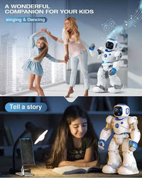 HKM-396307 Interactive Programmable Remote Control Robot Smart Educational Toy for Kids Ages 2 and Up