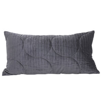 HKM-396307 Modern Italian Velvet Flannel Pillowcase - Large 50x90cm Decorative Cushion Cover in Red, Green, or Gray