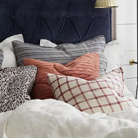 HKM-396307 Modern Italian Velvet Flannel Pillowcase - Large 50x90cm Decorative Cushion Cover in Red, Green, or Gray