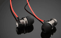 HKM-396371 Metal In-Ear Earphones with Turbo Bass and Built-in Microphone, 3.5mm Wired Headset, Comfortable Fit