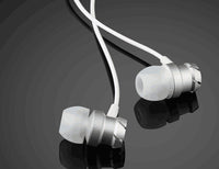 HKM-396371 Metal In-Ear Earphones with Turbo Bass and Built-in Microphone, 3.5mm Wired Headset, Comfortable Fit