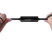 HKM-396371 Metal In-Ear Earphones with Turbo Bass and Built-in Microphone, 3.5mm Wired Headset, Comfortable Fit
