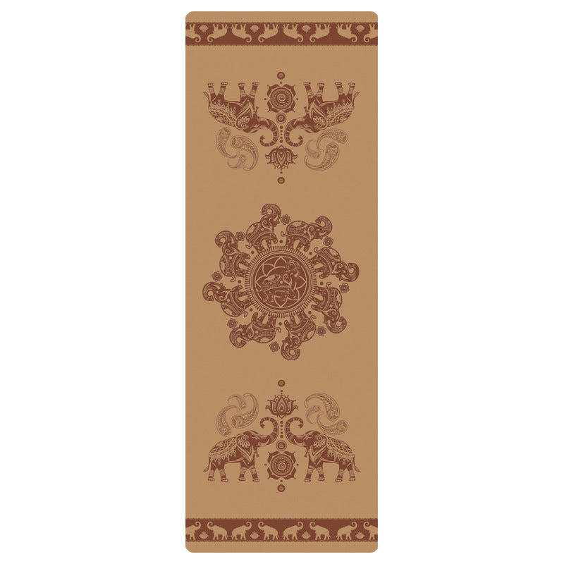 HKM-396371 Non-Slip Rubber Yoga Mat for Fitness and Health Massage - 183x66cm Heavy Duty Design