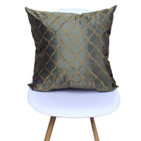 HKM-396435 Neoclassical Stripe Cushion Cover in Artificial Silk with PP Cotton Filling