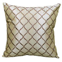 HKM-396435 Neoclassical Stripe Cushion Cover in Artificial Silk with PP Cotton Filling