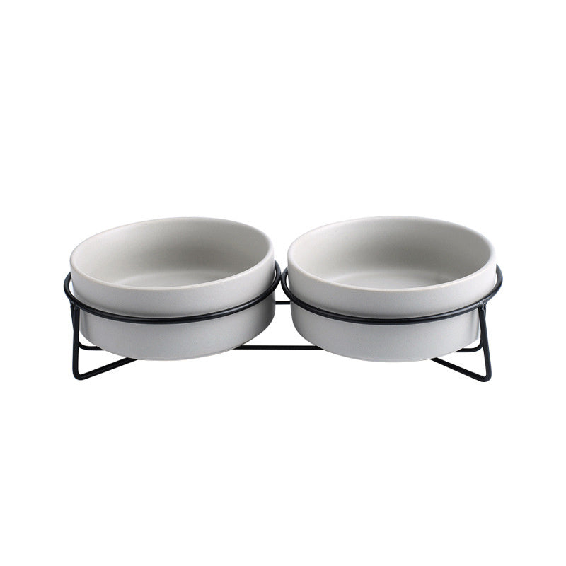 HKM-396499 Anti-Overturning Protective Cervical Spine Pet Bowl - Small and Medium Sizes Available with Various Frame Options