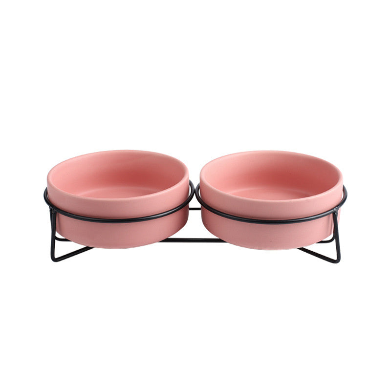 HKM-396499 Anti-Overturning Protective Cervical Spine Pet Bowl - Small and Medium Sizes Available with Various Frame Options