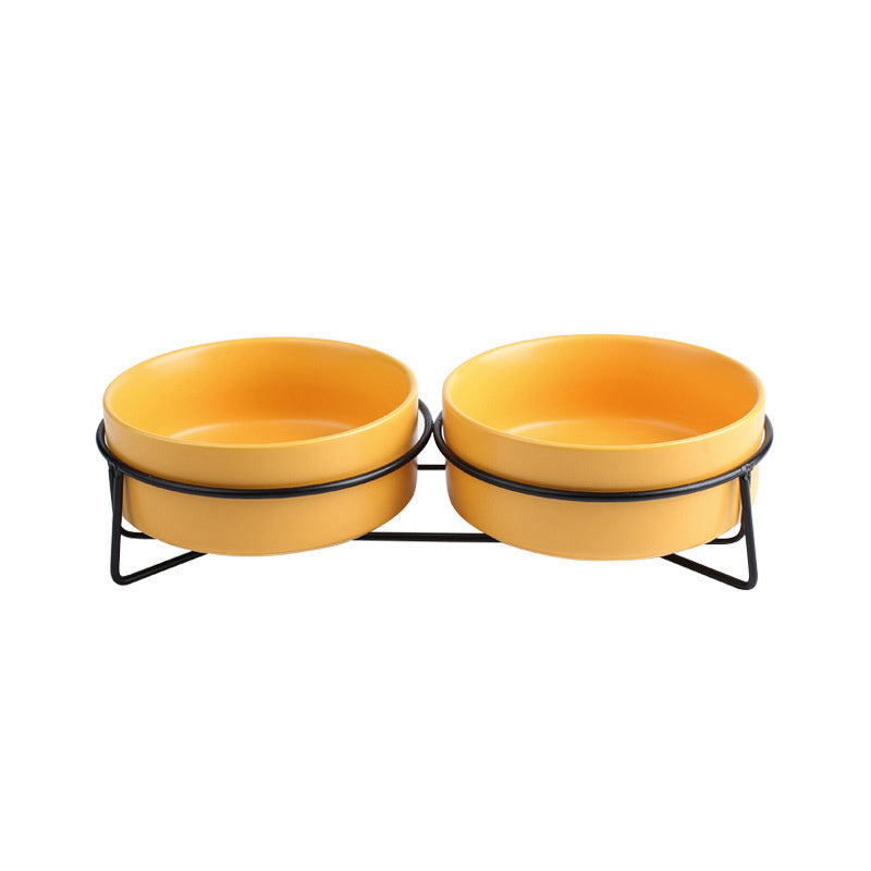 HKM-396499 Anti-Overturning Protective Cervical Spine Pet Bowl - Small and Medium Sizes Available with Various Frame Options