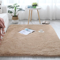 HKM-396691 Plush Polyester Fiber Carpet for Bedroom and Living Room - Various Sizes Available