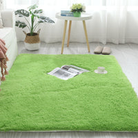 HKM-396691 Plush Polyester Fiber Carpet for Bedroom and Living Room - Various Sizes Available