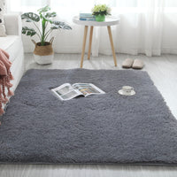 HKM-396691 Plush Polyester Fiber Carpet for Bedroom and Living Room - Various Sizes Available