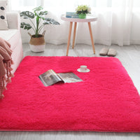 HKM-396691 Plush Polyester Fiber Carpet for Bedroom and Living Room - Various Sizes Available