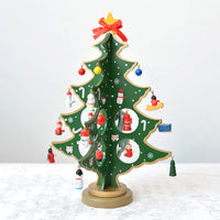 HKM-396755 Wooden Three-Dimensional Christmas Tree Ornaments – Various Designs and Heights