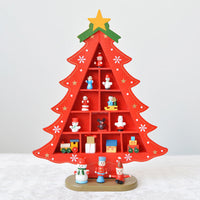 HKM-396755 Wooden Three-Dimensional Christmas Tree Ornaments – Various Designs and Heights