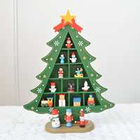 HKM-396755 Wooden Three-Dimensional Christmas Tree Ornaments – Various Designs and Heights