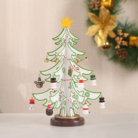 HKM-396755 Wooden Three-Dimensional Christmas Tree Ornaments – Various Designs and Heights