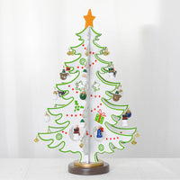 HKM-396755 Wooden Three-Dimensional Christmas Tree Ornaments – Various Designs and Heights